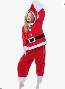 NEWCOSPLAY Santa Claus Onesie Size M